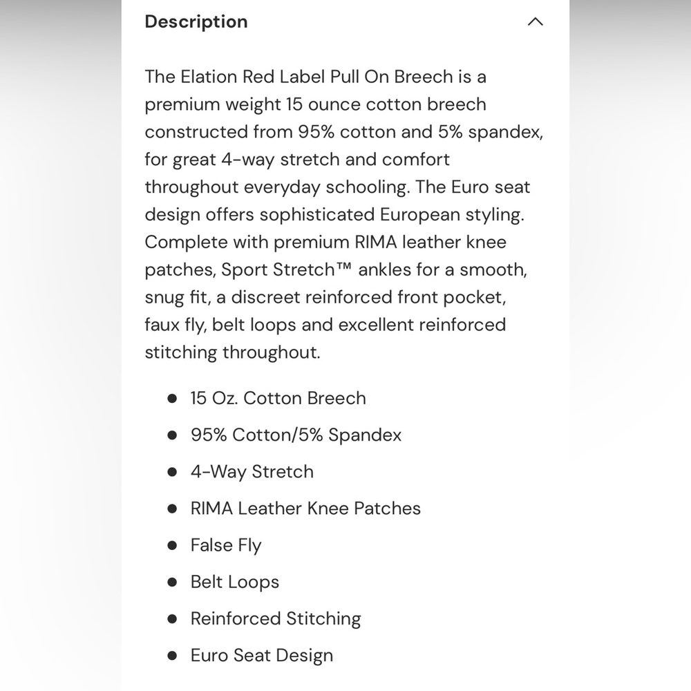 Elation Riding Pants - Picture 4 of 6